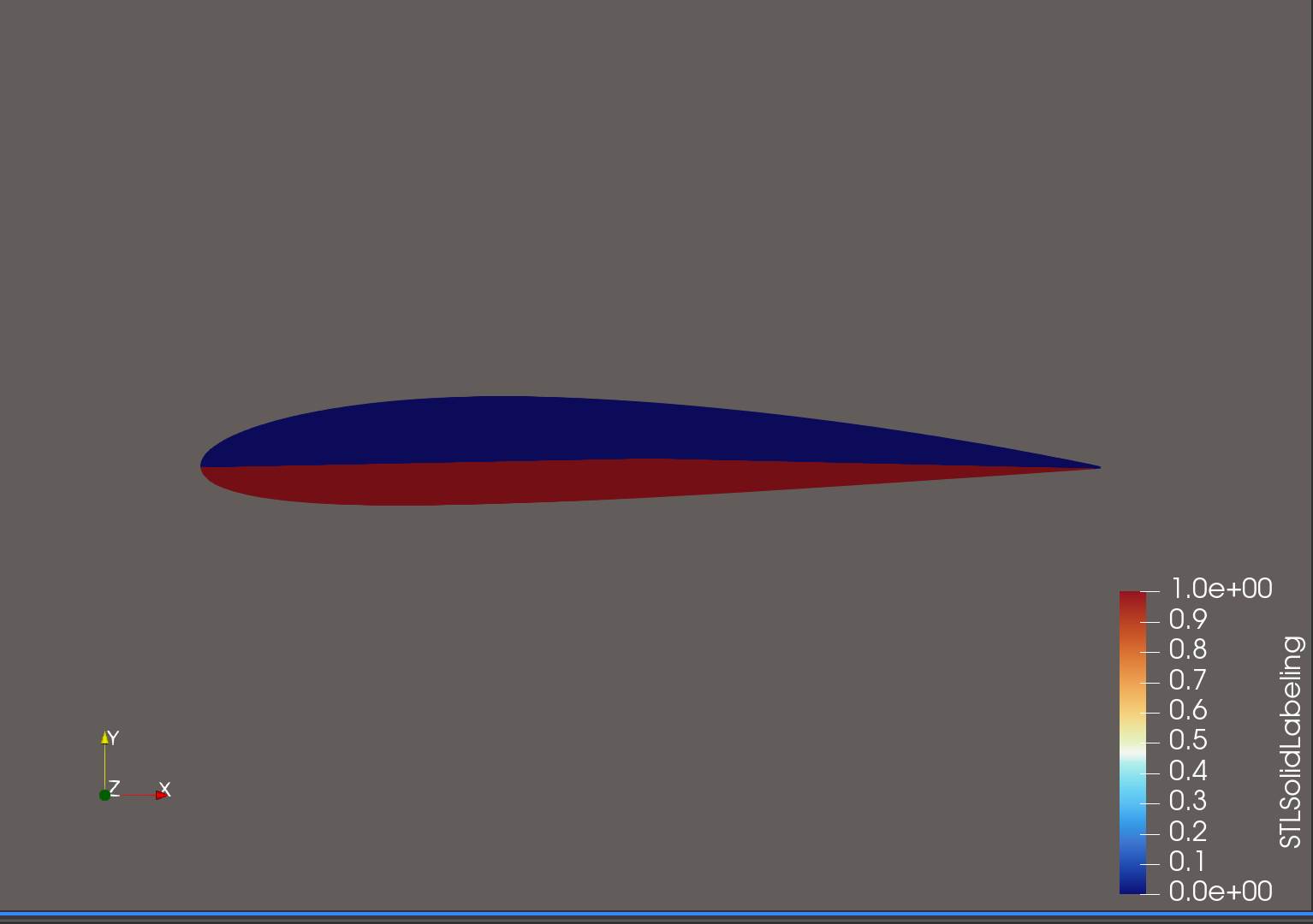 Ice accretion simulation result
